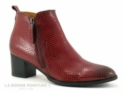 Budget ? MamZelle TILIA Serpent Cerise - Bottine Femme En Cuir Rouge ?