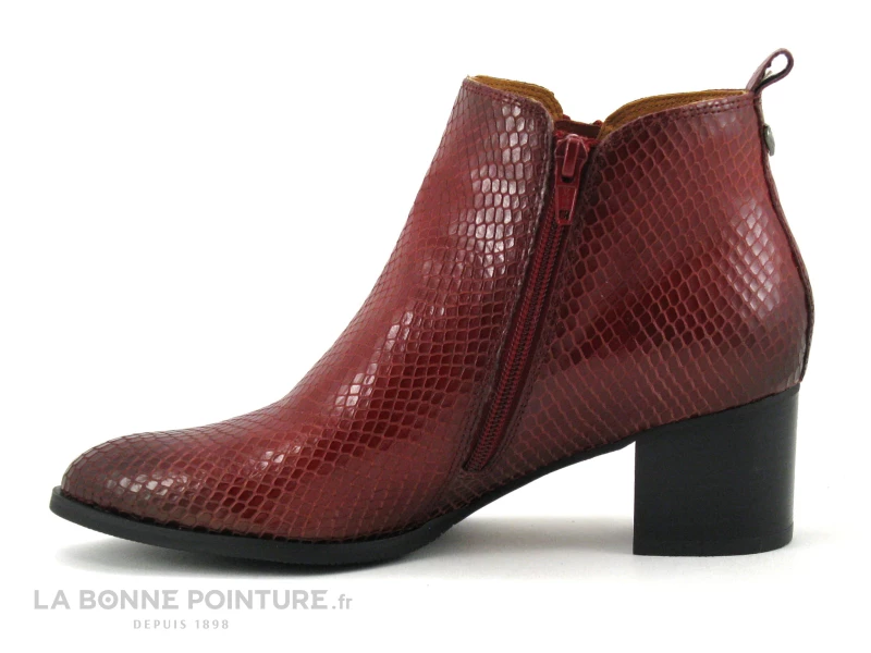 Budget ? MamZelle TILIA Serpent Cerise - Bottine Femme En Cuir Rouge ? 3 Budget ? MamZelle TILIA Serpent Cerise - Bottine Femme En Cuir Rouge ? – Image 3