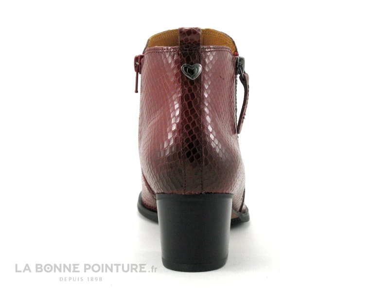 Budget ? MamZelle TILIA Serpent Cerise - Bottine Femme En Cuir Rouge ? 4 Budget ? MamZelle TILIA Serpent Cerise - Bottine Femme En Cuir Rouge ? – Image 4