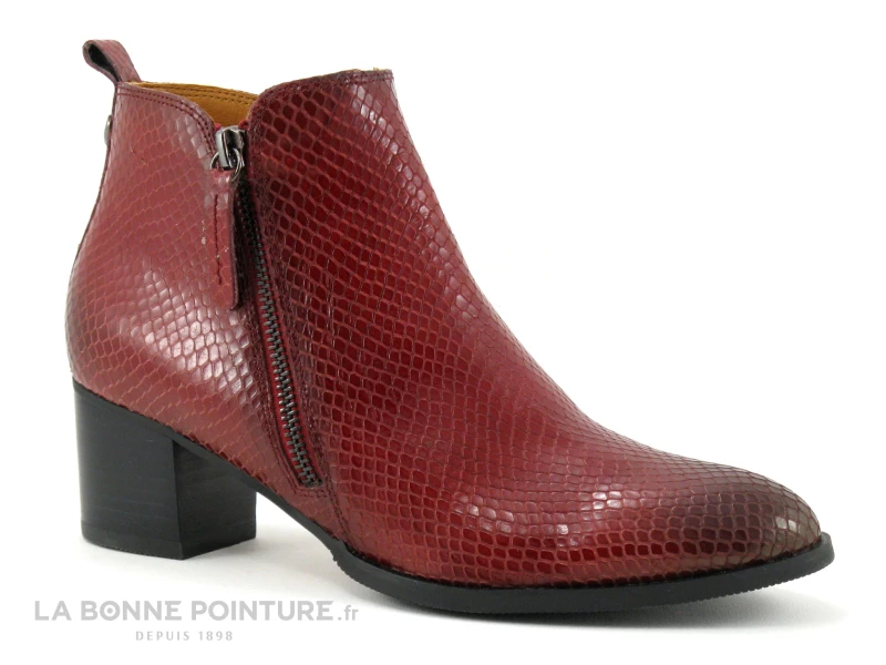 Budget ? MamZelle TILIA Serpent Cerise - Bottine Femme En Cuir Rouge ? 5 Budget ? MamZelle TILIA Serpent Cerise - Bottine Femme En Cuir Rouge ? – Image 5