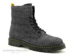 Promo ? Moran's Morans BAIGNAN Gris Ecossais - Bottine Rangers Femme ?