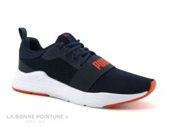 Offres ? Junior Puma WIRED RUN Bleu Marine - Basket Sport JR ✨