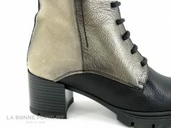 Promo ? Femme Hispanitas Bolero CH1211860 - Noir Gris Bronze - Bottine Lacet Talon Large ? -Mustang Shop unnamed file 6409