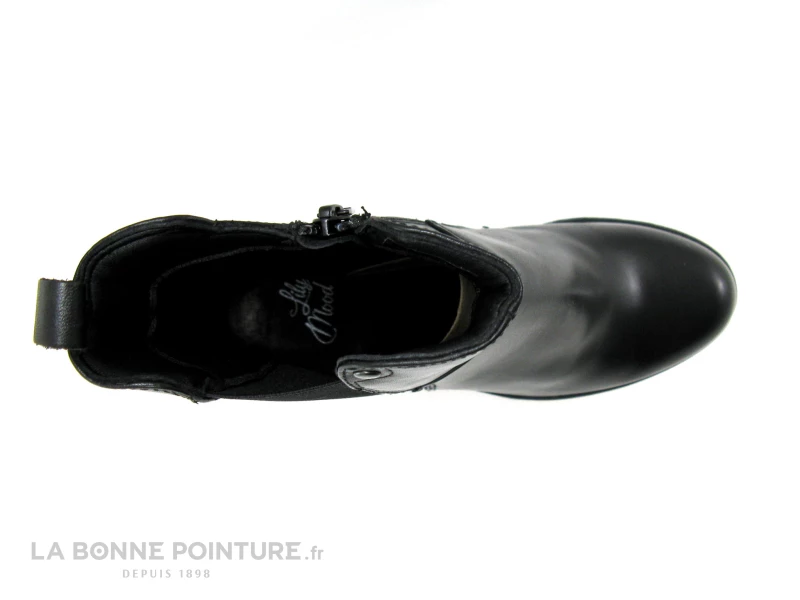 Meilleure affaire ? Femme Lily Mood FLOW Noir - P663601 - ? Boots Noires Talon Epais ⌛ 6 Meilleure affaire ? Femme Lily Mood FLOW Noir - P663601 - ? Boots Noires Talon Epais ⌛ – Image 6