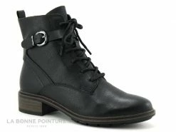 Coupon ? Tamaris 1-25856-29 Black - Bottine A Lacet Femme Cuir Noir ?
