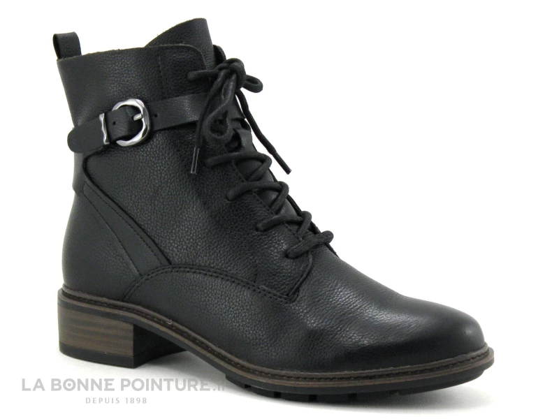 Coupon ? Tamaris 1-25856-29 Black - Bottine A Lacet Femme Cuir Noir ? 5 Coupon ? Tamaris 1-25856-29 Black - Bottine A Lacet Femme Cuir Noir ? – Image 5