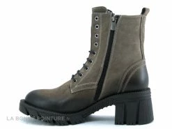 De gros ? Femme Venus 2251202k - Bottine Beige A Lacet - Talon Large ? -Mustang Shop unnamed file 6465