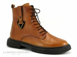 Remise ? Karyoka TORI Cuir Marron - Bottine A Lacet Femme Cuir Marron ? -Mustang Shop unnamed file 6548