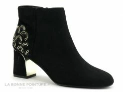 Meilleure vente ? Femme Enza Nucci QL3405 Noir - Perles Arriere - Talon Miroir - ? Boots ?