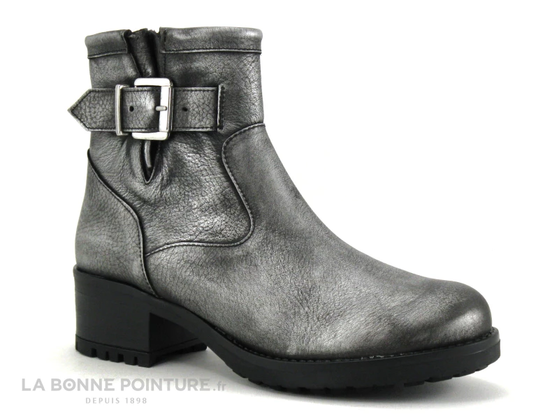 Top 10 ? We Do 99108 Kate Graine Metallic Plomb - ? Boots Femme ? 1 Top 10 ? We Do 99108 Kate Graine Metallic Plomb - ? Boots Femme ?