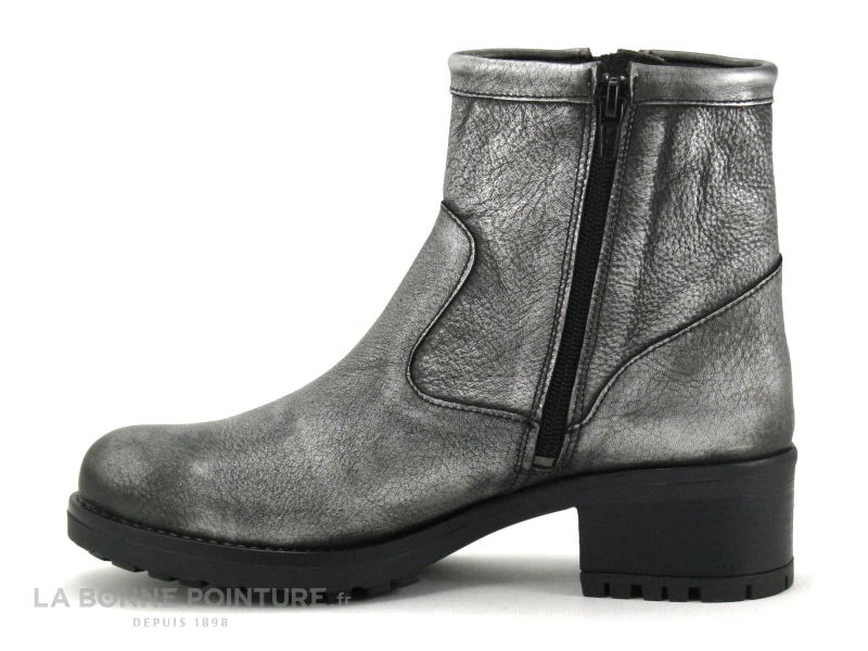 Top 10 ? We Do 99108 Kate Graine Metallic Plomb - ? Boots Femme ? 3 Top 10 ? We Do 99108 Kate Graine Metallic Plomb - ? Boots Femme ? – Image 3