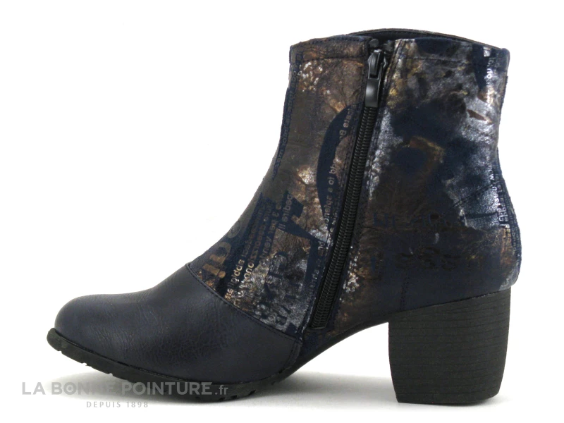 Vente flash ? Femme Sun Shadow 254280 Bleu Marine - Bronze Metal - Bottine ? 3 Vente flash ? Femme Sun Shadow 254280 Bleu Marine - Bronze Metal - Bottine ? – Image 3