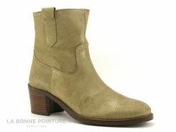 Meilleure vente ? Femme Patricia Miller 5151 Boreal Oro - Bottine Beige Paillettes Or ?