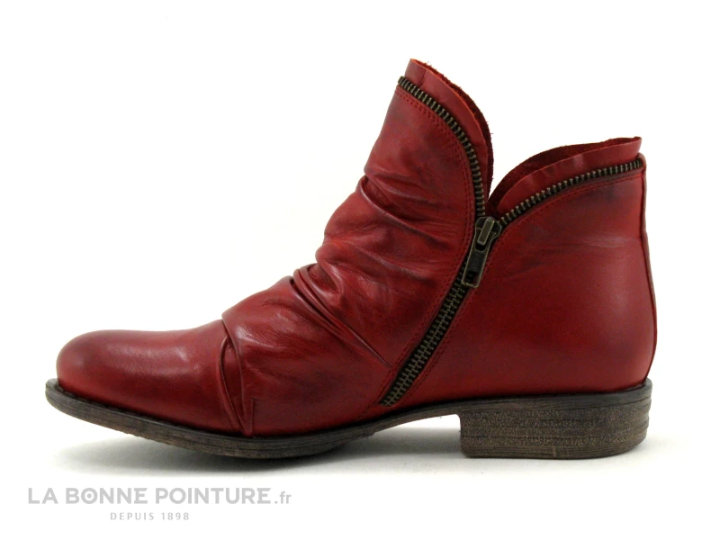 Acheter ? Lou Kristensen IB13286 Rouge - Bottine Femme Cuir Rouge ❤️ 3 Acheter ? Lou Kristensen IB13286 Rouge - Bottine Femme Cuir Rouge ❤️ – Image 3