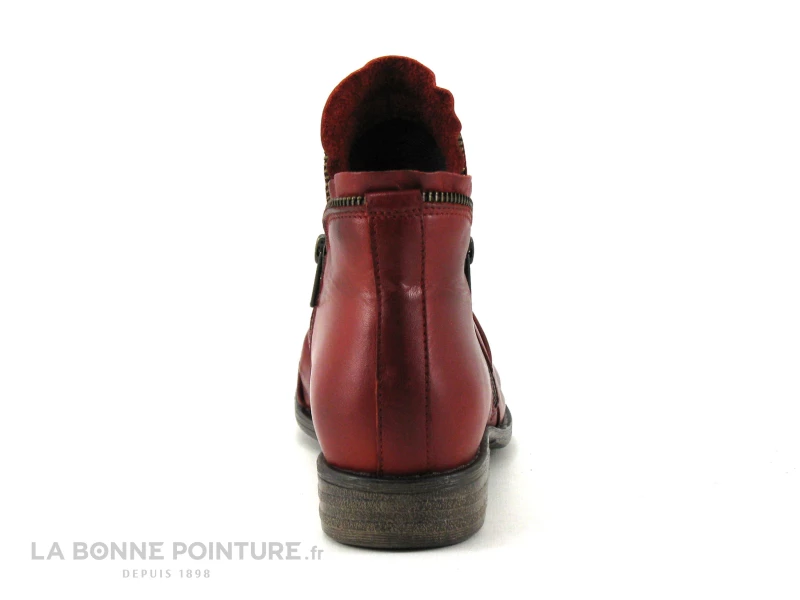 Acheter ? Lou Kristensen IB13286 Rouge - Bottine Femme Cuir Rouge ❤️ 4 Acheter ? Lou Kristensen IB13286 Rouge - Bottine Femme Cuir Rouge ❤️ – Image 4