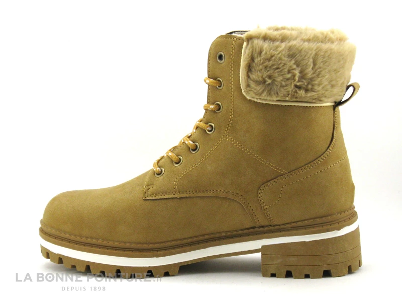 De gros ? Lois 87770 Camel - Haut Peluche - Bottine Lacet Femme ? 3 De gros ? Lois 87770 Camel - Haut Peluche - Bottine Lacet Femme ? – Image 3