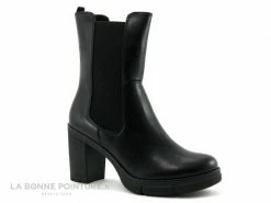 Acheter ? Femme Marco Tozzi 2-25408-27 Black Antic - Bottine Talon Haut Epais ?