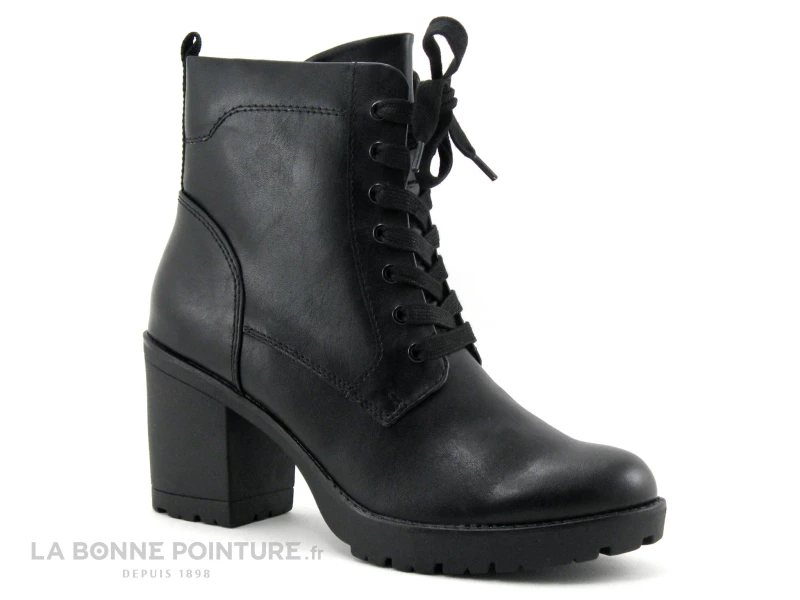 Budget ? Femme Marco Tozzi 2-25204-27 - Bottine Noire A Lacet Avec Talon Haut Epais ✨ 1 Budget ? Femme Marco Tozzi 2-25204-27 - Bottine Noire A Lacet Avec Talon Haut Epais ✨