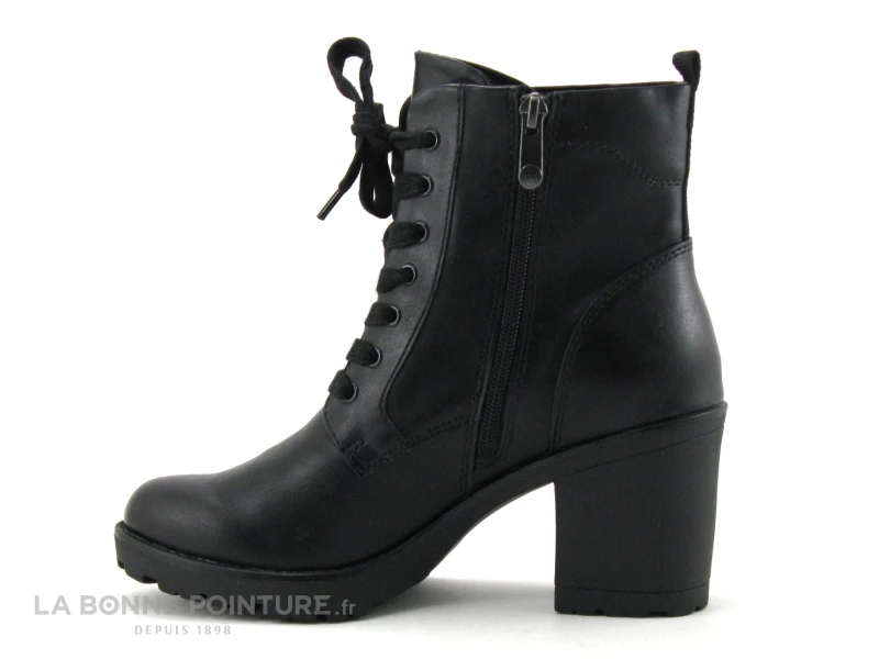 Budget ? Femme Marco Tozzi 2-25204-27 - Bottine Noire A Lacet Avec Talon Haut Epais ✨ 3 Budget ? Femme Marco Tozzi 2-25204-27 - Bottine Noire A Lacet Avec Talon Haut Epais ✨ – Image 3