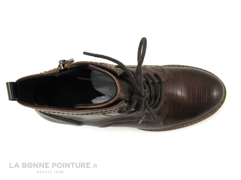 Vente flash ? Femme Marco Tozzi 2-25219-27 Cognac Struct - Bottine Marron Talon Large ? 6 Vente flash ? Femme Marco Tozzi 2-25219-27 Cognac Struct - Bottine Marron Talon Large ? – Image 6