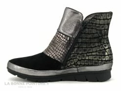 Nouveau ⌛ Pedi Girl GIPSY Noir Bronze - Bottine Femme Semelle Compensee ? -Mustang Shop unnamed file 6900