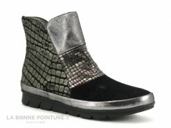 Nouveau ⌛ Pedi Girl GIPSY Noir Bronze - Bottine Femme Semelle Compensee ? -Mustang Shop unnamed file 6902