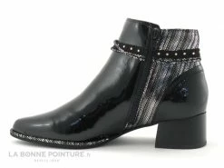 Promo ? Femme Fugitive Banks ? Boots Vernis Noir Métallisé ? -Mustang Shop unnamed file 6914