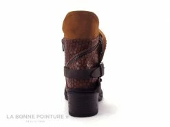 Promo ? Lily Mood 0505601 Tan Nubuck - Marron - Hexagones - Bottine Femme ? -Mustang Shop unnamed file 6973