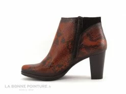 Sortie ? Femme Dorking JIN D8318 Fox Negro - Bottine Orange Noir Python ? -Mustang Shop unnamed file 7000