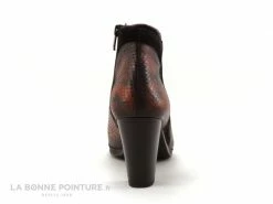 Sortie ? Femme Dorking JIN D8318 Fox Negro - Bottine Orange Noir Python ? -Mustang Shop unnamed file 7001