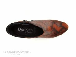 Sortie ? Femme Dorking JIN D8318 Fox Negro - Bottine Orange Noir Python ? -Mustang Shop unnamed file 7003