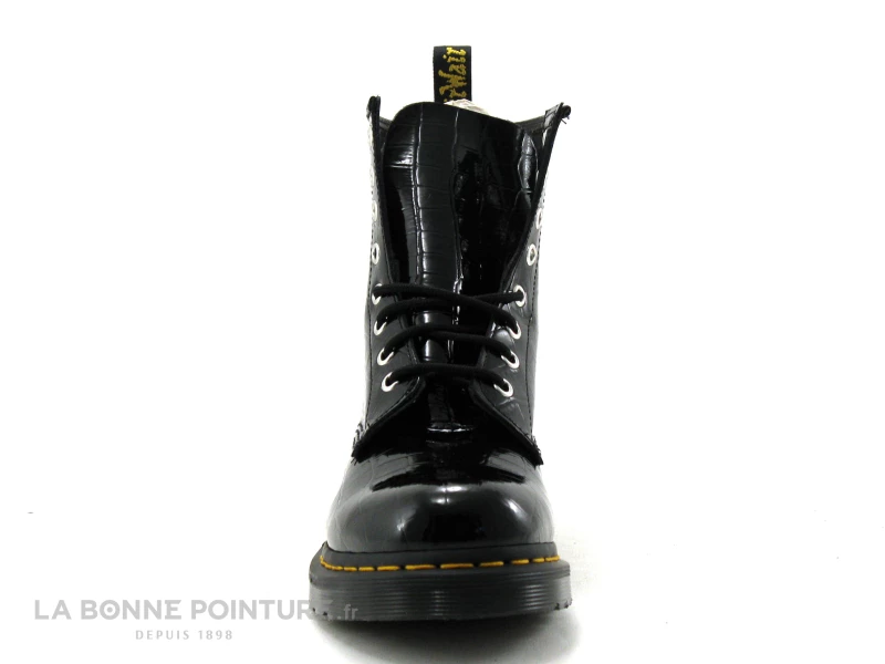 Budget ✨ Femme Dr Martens 1460 Black Patent Croco - 26262001 - ? Boots Noir Verni ? 2 Budget ✨ Femme Dr Martens 1460 Black Patent Croco - 26262001 - ? Boots Noir Verni ? – Image 2