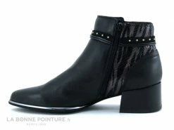 De gros ? Fugitive BANKS LPIQB46 - ? Boots Femme Noir Verni Et Argent ? -Mustang Shop unnamed file 7087