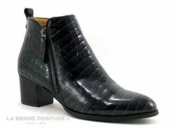 Budget ✨ MamZelle TILIA Croco Verni Noir - ? Boots Mode Femme ⭐