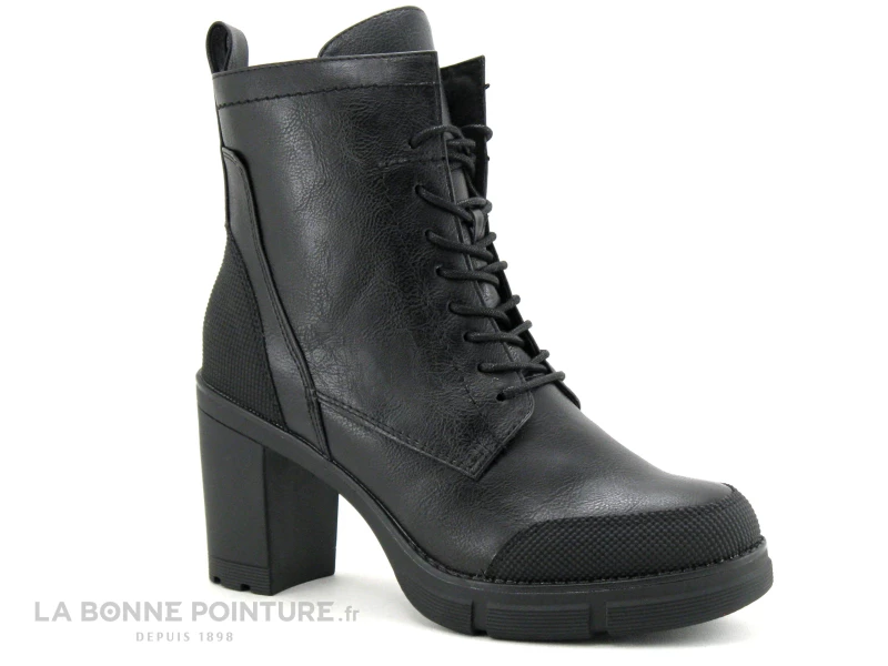 Meilleure affaire ? Femme Marco Tozzi 2-25249-29 Black Comb - ? Boots Noires - Talon Haut Epais ? 5 Meilleure affaire ? Femme Marco Tozzi 2-25249-29 Black Comb - ? Boots Noires - Talon Haut Epais ? – Image 5