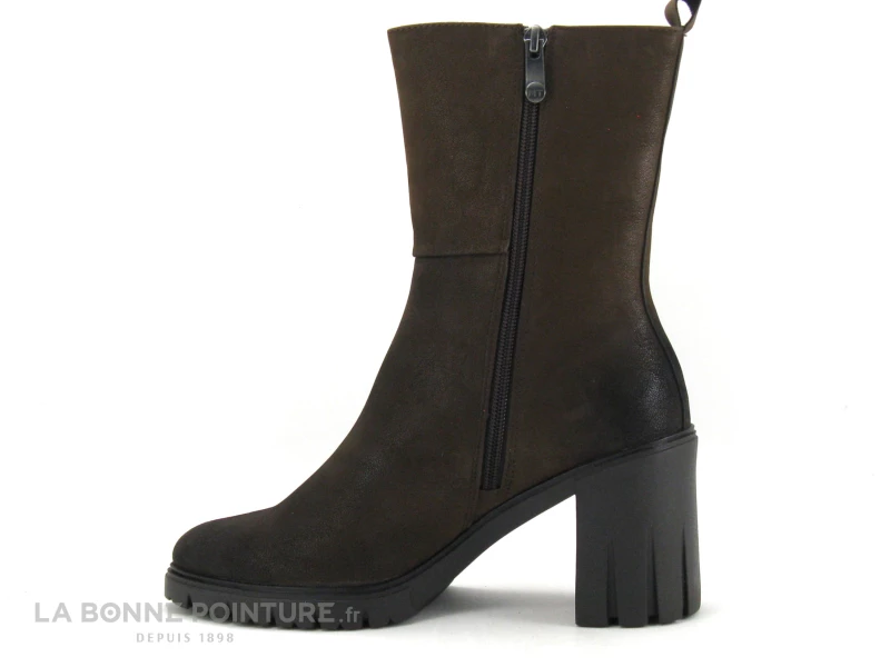 Le moins cher ❤️ Femme Marco Tozzi 2-25471-29 Marron Cafe - Bottine Talon Haut Et Large ? 3 Le moins cher ❤️ Femme Marco Tozzi 2-25471-29 Marron Cafe - Bottine Talon Haut Et Large ? – Image 3