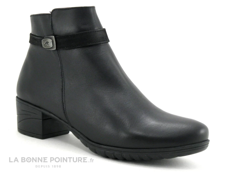 Le moins cher ? Fluchos CHARIS F0937 Noir - Bottine Femme - Petit Talon ? 1 Le moins cher ? Fluchos CHARIS F0937 Noir - Bottine Femme - Petit Talon ?