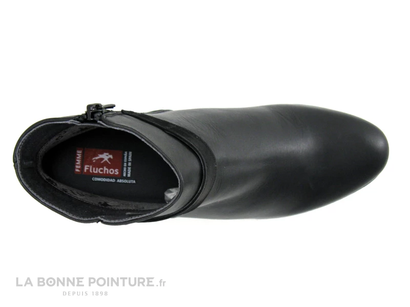 Le moins cher ? Fluchos CHARIS F0937 Noir - Bottine Femme - Petit Talon ? 6 Le moins cher ? Fluchos CHARIS F0937 Noir - Bottine Femme - Petit Talon ? – Image 6