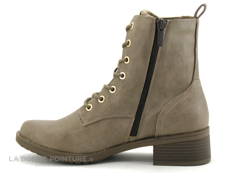 Remise ? Mustang ? Shoes Mustang 1402 502 308 Erde - Bottine Taupe Femme ? 3 Remise ? Mustang ? Shoes Mustang 1402 502 308 Erde - Bottine Taupe Femme ? – Image 3