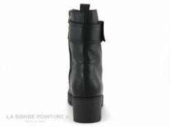 Remise ? Femme Jordana 47 Noir - Lacet - Zip - Bride Velcro - Bottine Noire Talon Epais ? -Mustang Shop unnamed file 7244