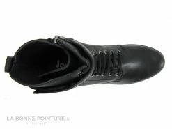 Remise ? Femme Jordana 47 Noir - Lacet - Zip - Bride Velcro - Bottine Noire Talon Epais ? -Mustang Shop unnamed file 7246