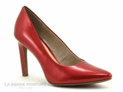 Meilleure vente ? Femme Marco Tozzi 2-22415-20 Chili Metal - Rouge Verni Talon Escarpin ?