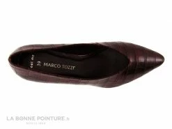 Remise ? Femme Marco Tozzi 2-22430-35 Bordeaux Croco - Escarpin Pointu ? -Mustang Shop unnamed file 823