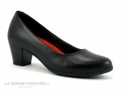 Promo ? Femme Carla Tortosa 75275 Noir - Escarpin Souple - Talon Moyen ?